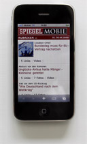 Mobile Usability-Test mit Touch Screen Phone